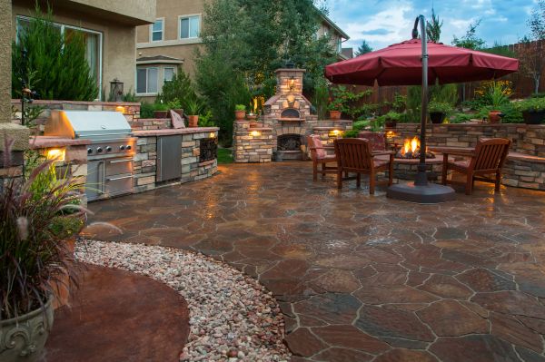 Stone Patio Construction in Monument